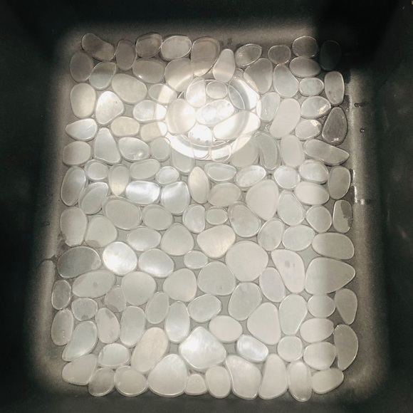 👀4/$25 Clear Pebble Silicone Sink Mat - Picture 2 of 6